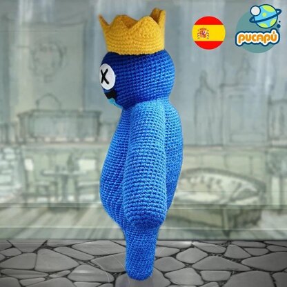 Blue Rainbow Friends Amigurumi