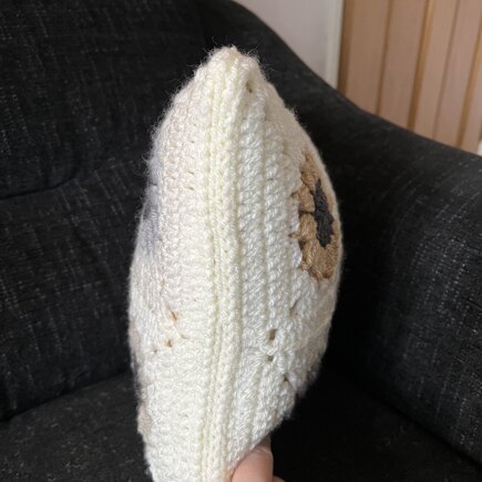 Grey Daisy Cushion cover #3