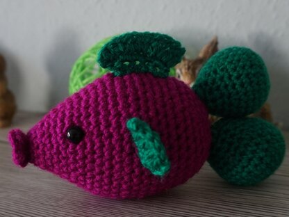 Häkelanleitung Rasselfisch Theo