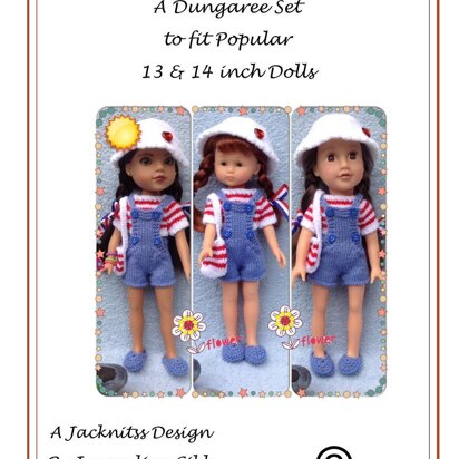 1LC09 14" Dungaree Set