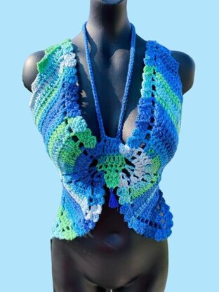 Butterfly Crochet Top