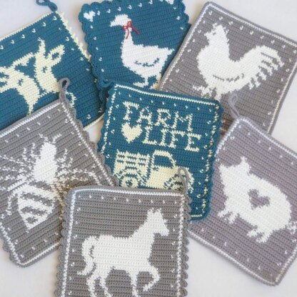 Farm Life Potholder