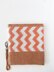 Chevron Fold Over Clutch