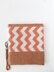 Chevron Fold Over Clutch