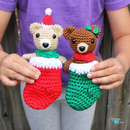 Mini Bear in Stocking