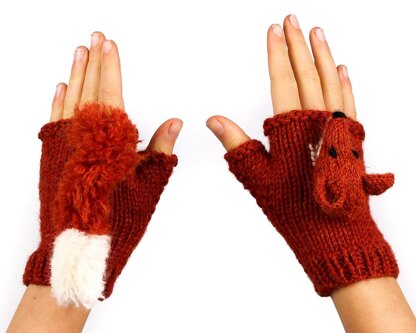 Freddie Fox Mittens / Fingerless Gloves