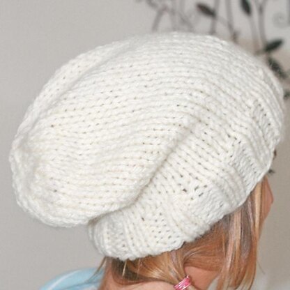 Ava - slouchy hat with flower