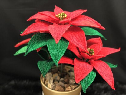 Crochet Poinsettia Pattern