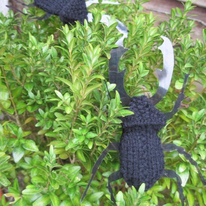Stag Beetle - knitting pattern