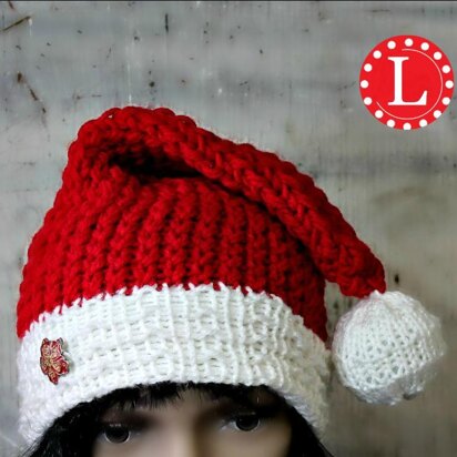 Loom Knit Santa Hat