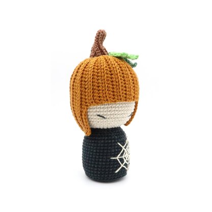 Pumpkin Kokeshi Doll