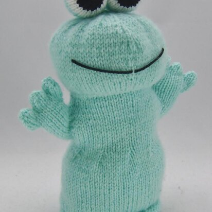 Frog Puppet - knitting pattern