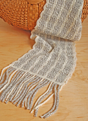 Cloud Scarf in Imperial Yarn Anna and Tracie Too - Downloadable PDF