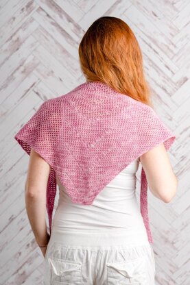 L'Oiseau Rose shawl