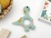 Dinosaur Brontosaurus baby rattle toy crochet pattern amigurumi