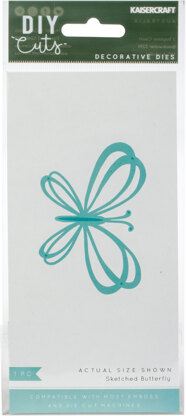 Kaisercraft Decorative Die - Sketched Butterfly
