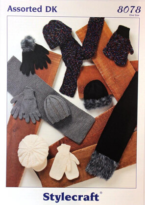 Scarves, Hats, Gloves & Mittens in Stylecraft Special DK and Eskimo DK - 8078