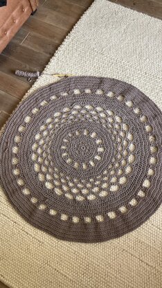 crochet round rug