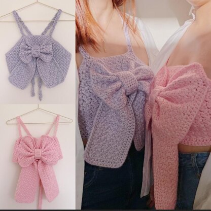 Kiesha Crochet Bow Top