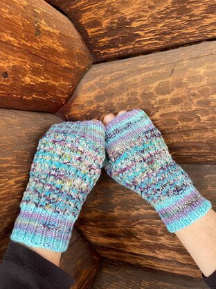 Two Sisters Fingerless Mitts