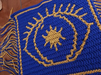 Evil Eye - Overlay Mosaic Crochet Square