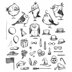 Stampers Anonymous Tim Holtz Cling Stamps 7"X8.5" - Mini Bird Crazy & Things
