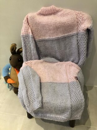 Girls Colour Block Cardigan