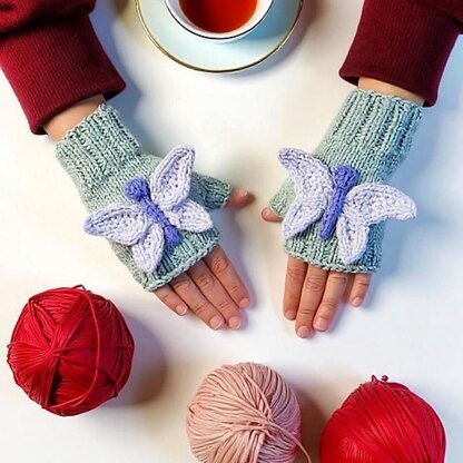 Butterfly Fingerless Gloves