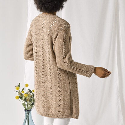 1105 Creek - Cardigan Knitting Pattern for Women in Valley Yarns Whately