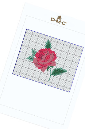 Love Rose in DMC - PAT0297 -  Downloadable PDF