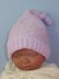 Baby Garter Stitch Topknot Pixie Hat