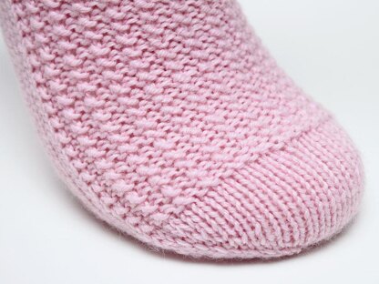 Pink Bubblegum Socks - Toe Up (DK)