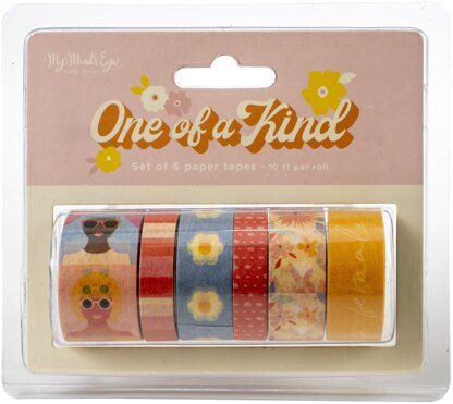 My Minds Eye One Of A Kind Washi 6/Pkg - 10' Per Roll