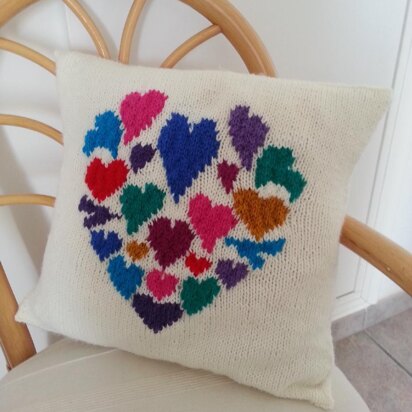 Heart of hearts cushion