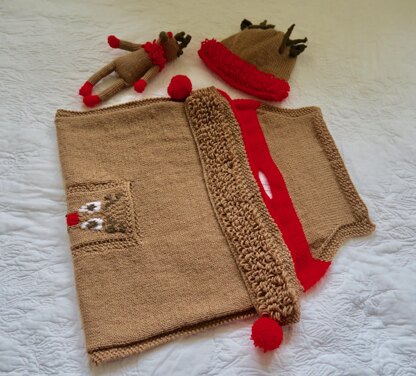 Christmas Reindeer Car Seat Blanket