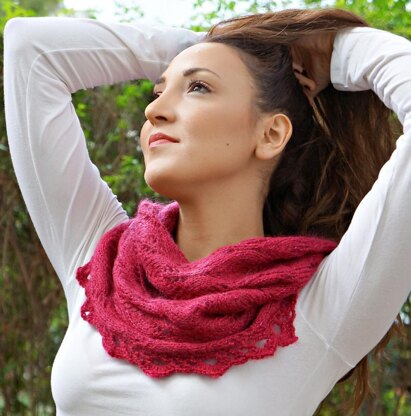 Shimmering rubies cowl