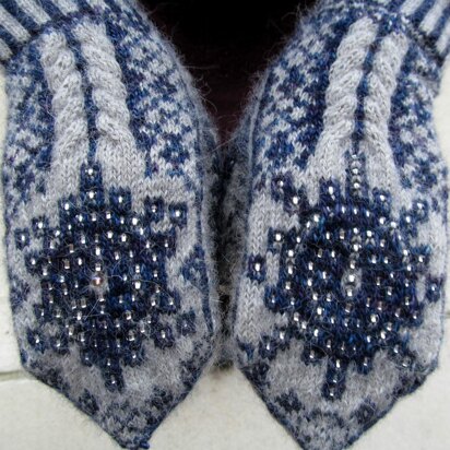Marie Curie Mittens - knitting pattern