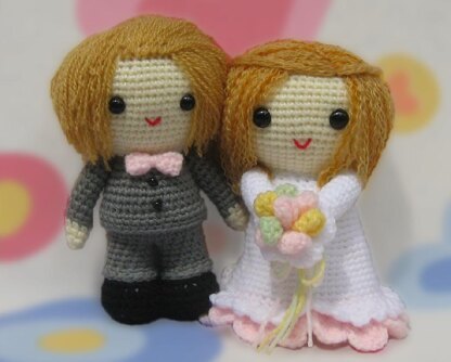 Wedding Bride and Groom - Amigurumi Crochet Patterns