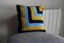 Mitered granny square pillow