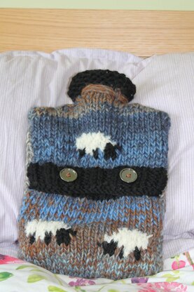 Sheep Hotwater Bottle Cover