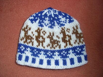 Little snow roe deer beanie