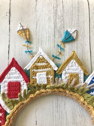 Seaside wreath and bunting