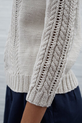 Veronica - Sweater Knitting Pattern For Women in Debbie Bliss Piper