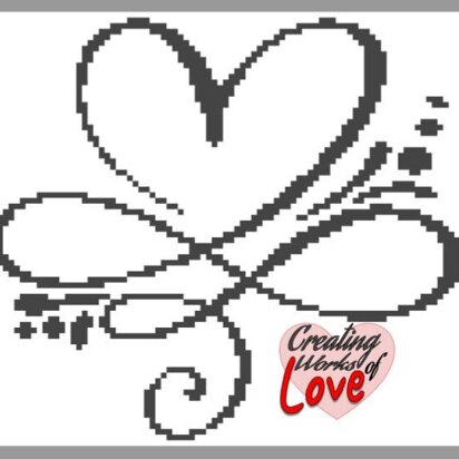 Heart Infinity C2C Stitch Graph