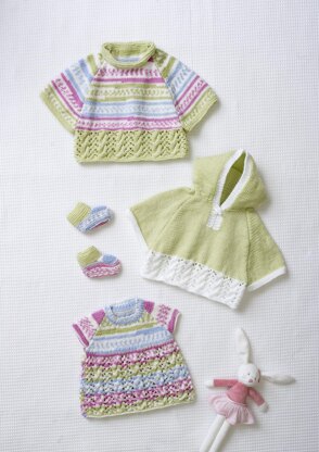Capes, Top & Bootees in King Cole DK - 5084pdf - Downloadable PDF