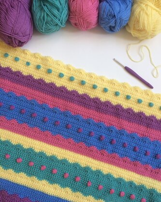 Icing on the Cake blanket - UK crochet terms