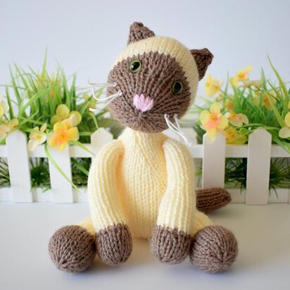 Siamese Cat - knitting pattern