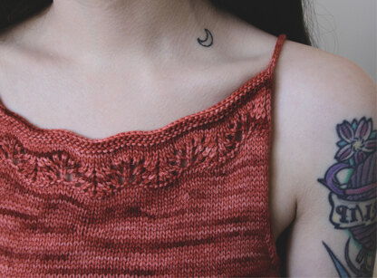 Jiji Top by Sachiko Burgin - Knitting Pattern For Women in The Yarn Collective