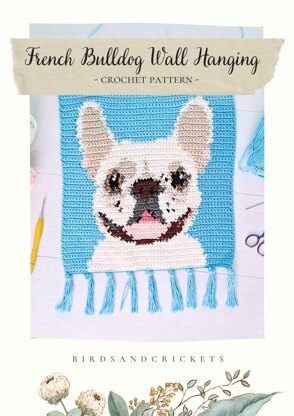 French Bulldog Tapestry Wall Hanging