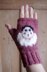 Pierrot clown fingerless mitts/gloves